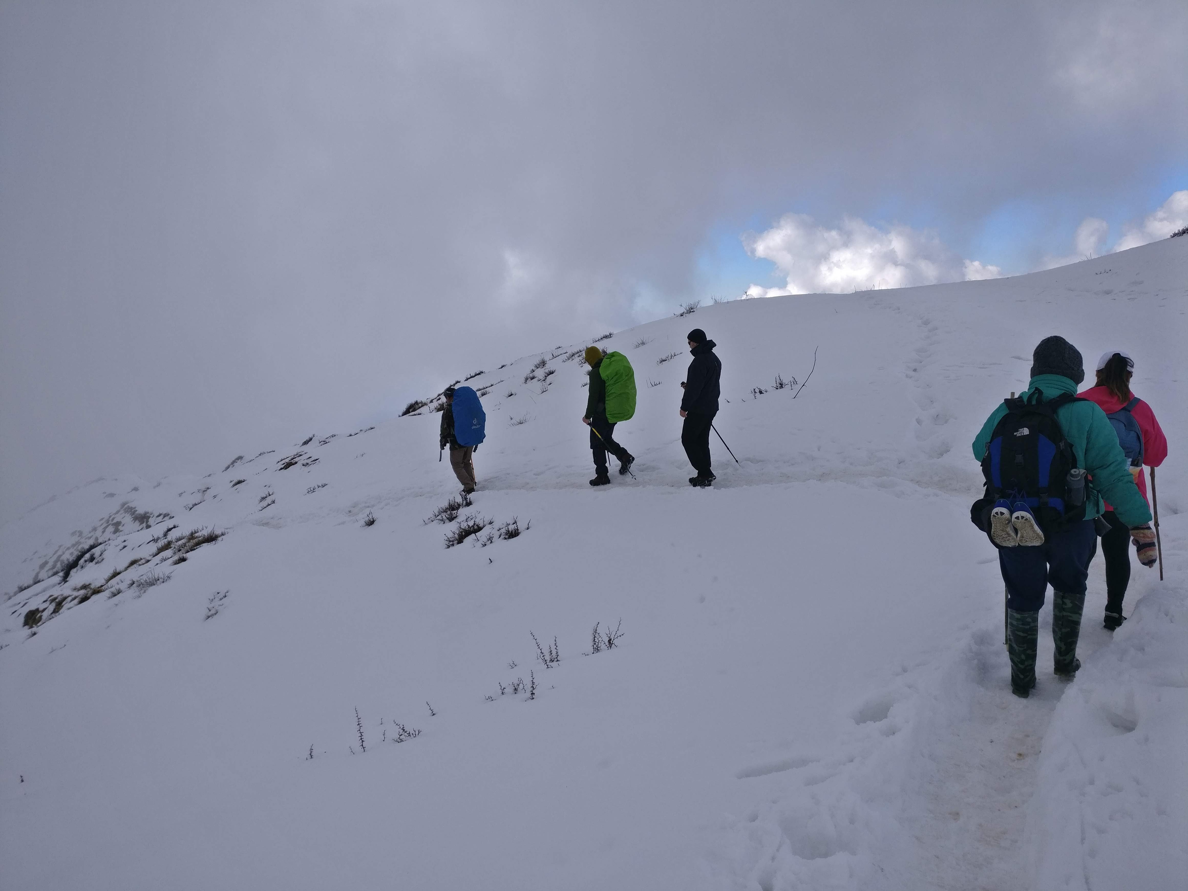 Walking in Snow